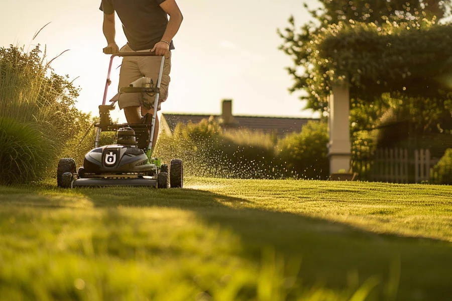 small lawn mower cordless