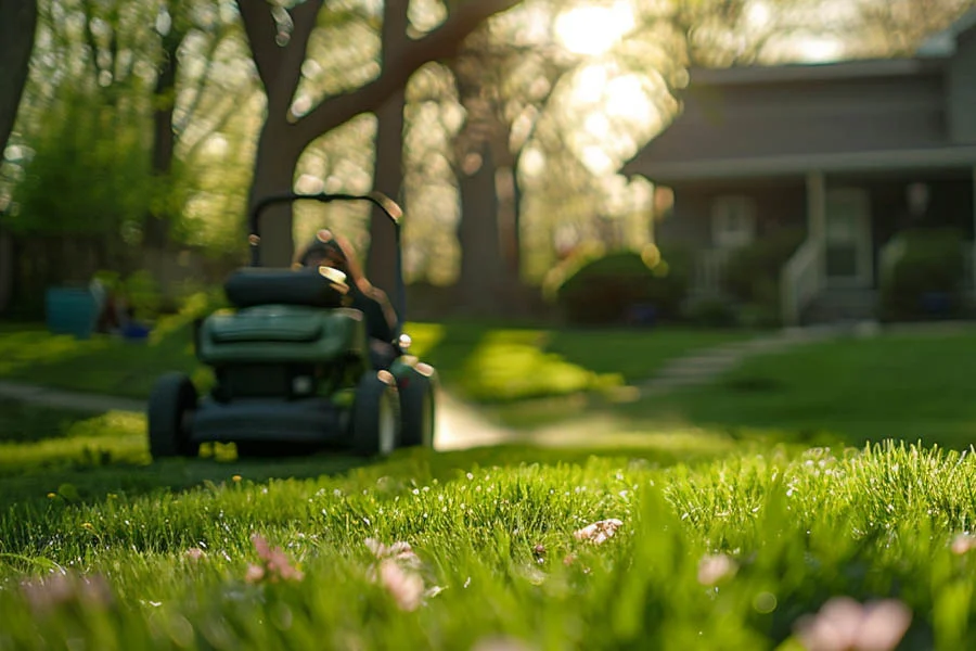 electric start lawn mowers self propelled